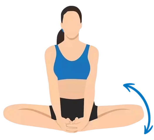 Illustration of a person doing dynamic stretching